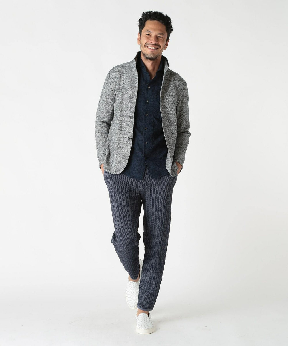 MEN'S BIGI ハニカムメッシュカットジャケット ネイビー