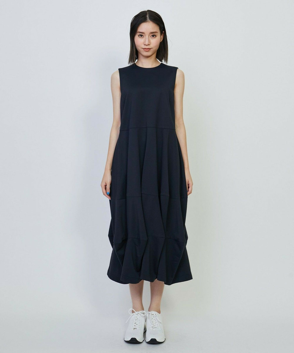L'EQUIPE GREEN エコナイロンノースリーブワンピース ネイビー
