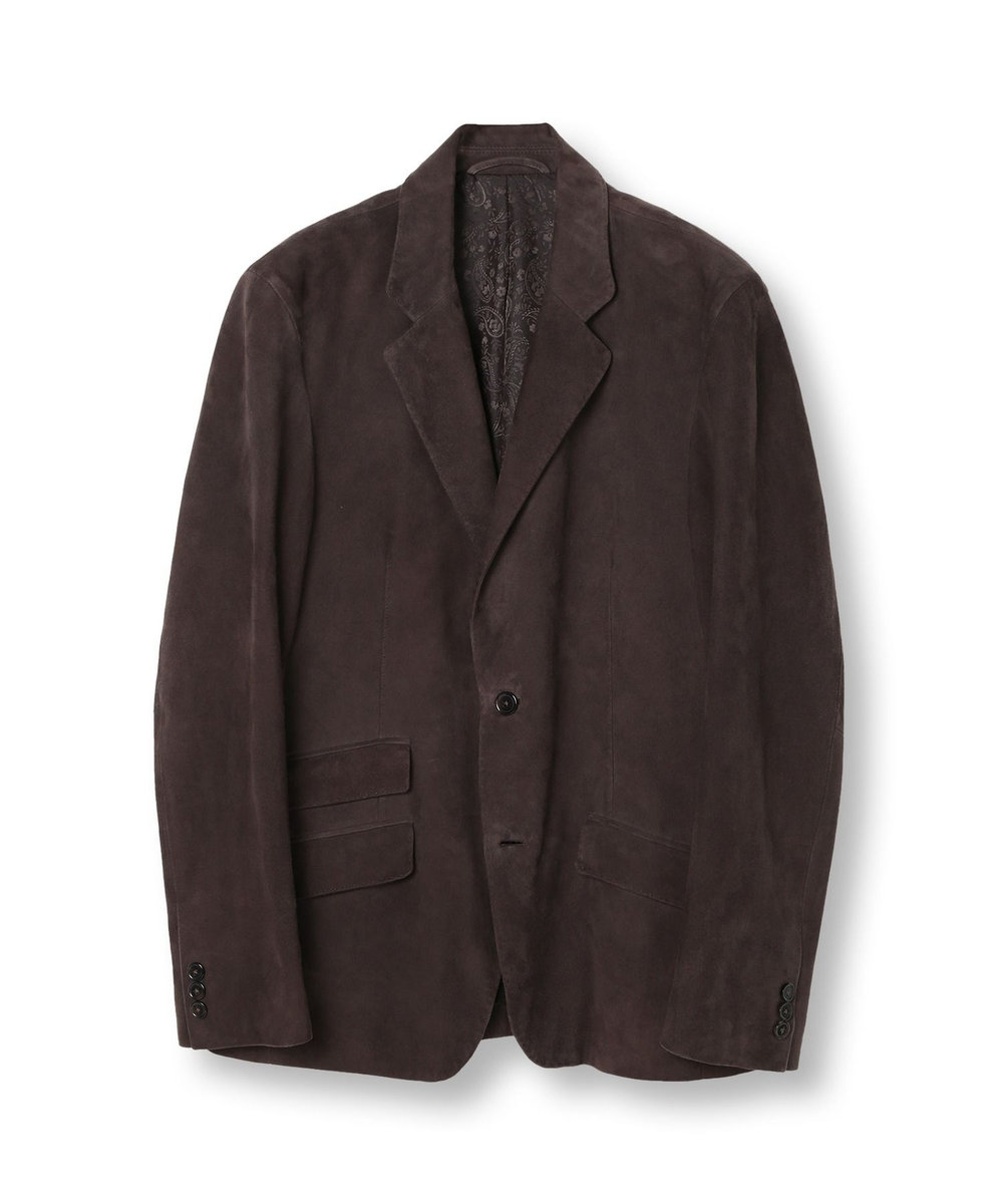 MEN'S BIGI シープレザーテーラードジャケット ブラウン