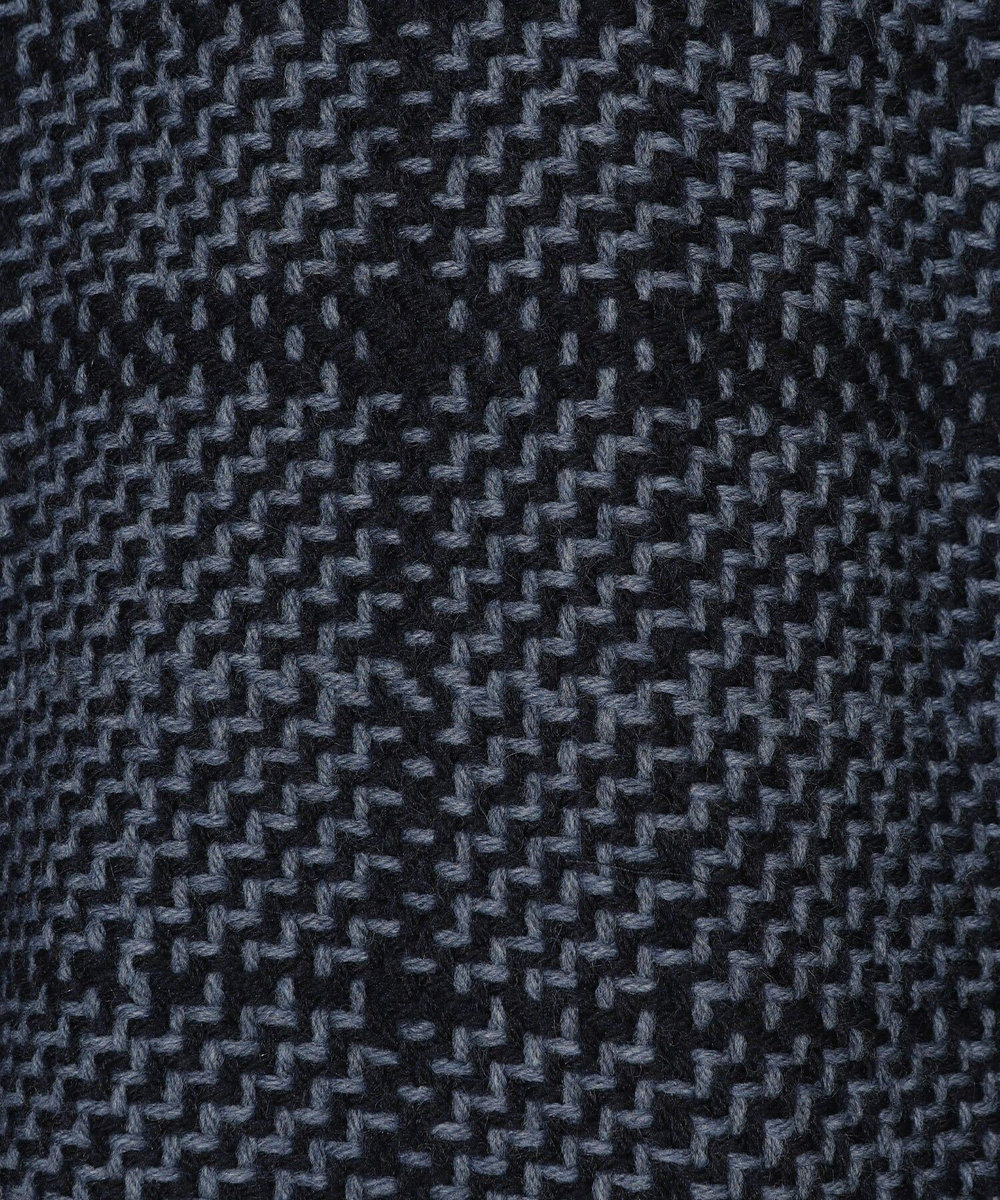 MEN'S BIGI 【John Branigan/ジョン・ブラニガン】別注チェック柄ニット風ブルゾン ネイビー
