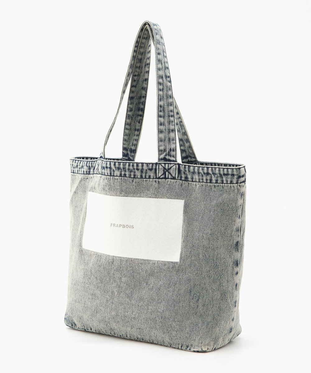 FRAPBOIS デニムロゴBAG サックスブルー
