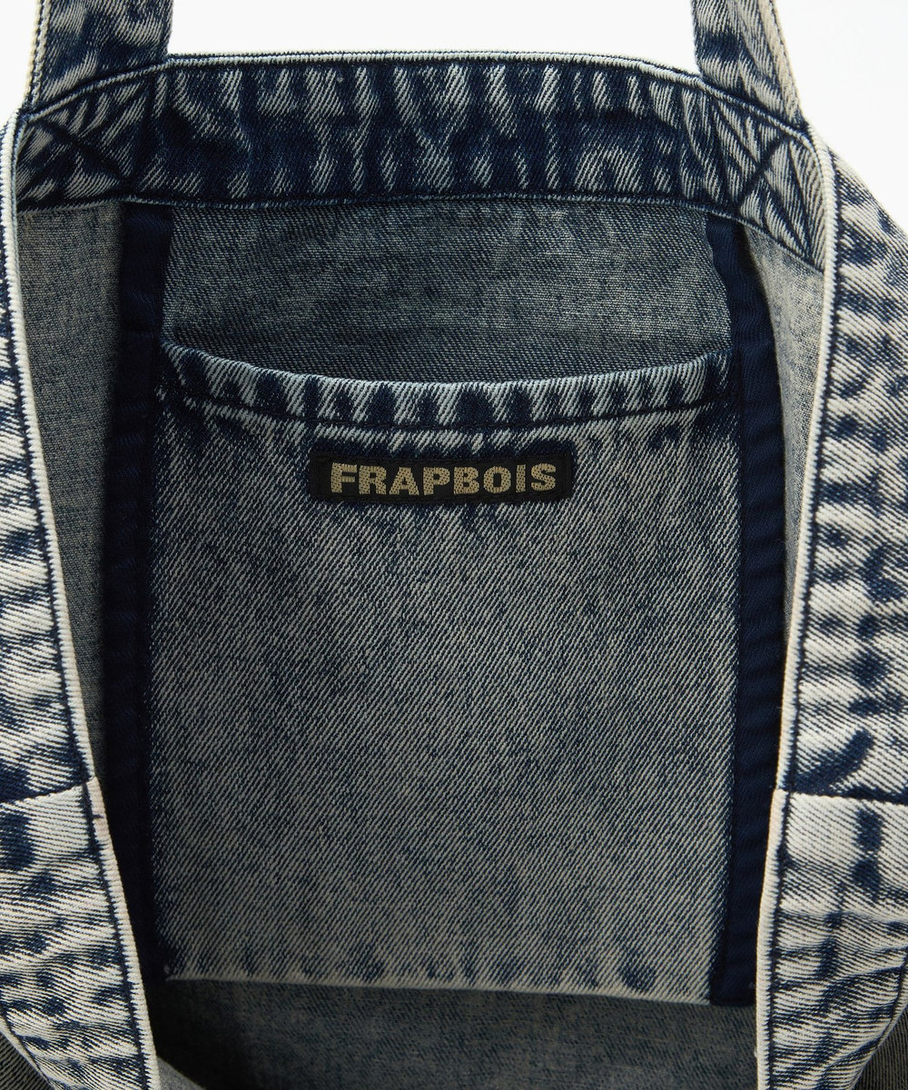 FRAPBOIS デニムロゴBAG サックスブルー