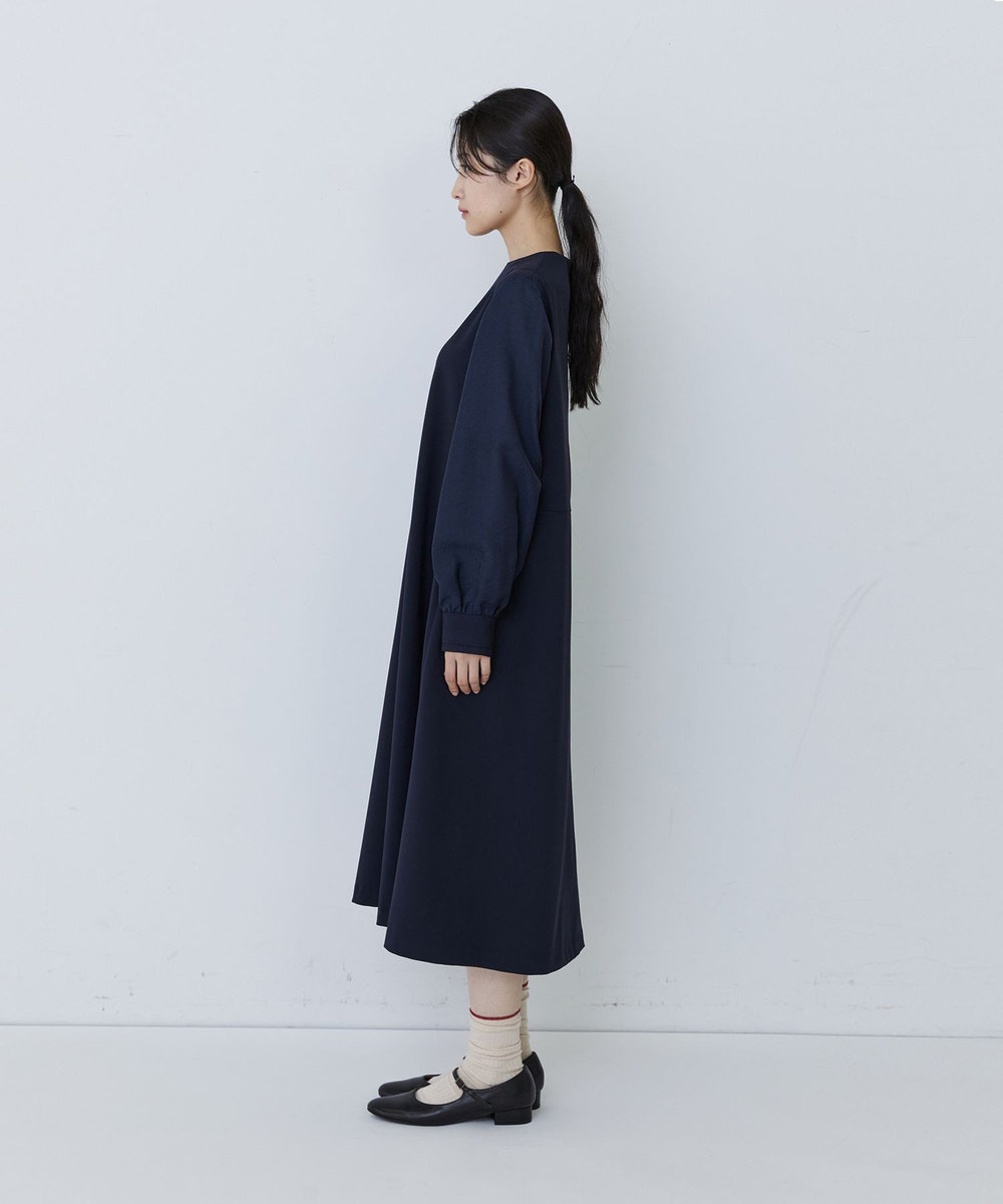 congés payés ADIEU TRISTESSE ジャカードスリープワンピース ネイビー