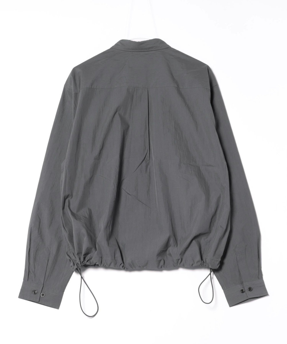 MEN'S BIGI コットンナイロンドローコードシャツ グレー