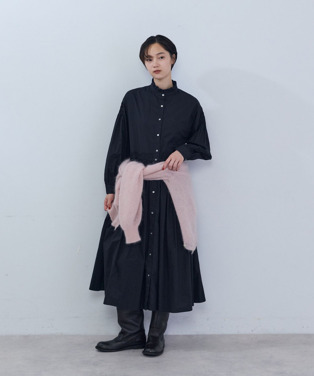 ADIEU TRISTESSE インドポプリンワンピース ブラック