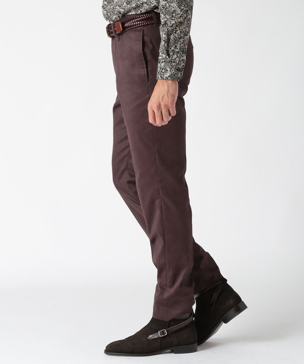 MEN'S BIGI コマスエードストレッチパンツ（セットアップ対応） ボルドー