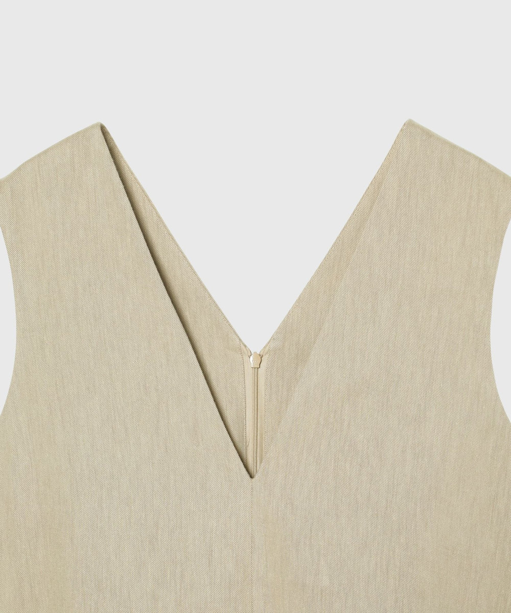 DÉPAREILLÉ VISCORSE LINEN GILET / ヴィスコースリネンジレ ベージュ