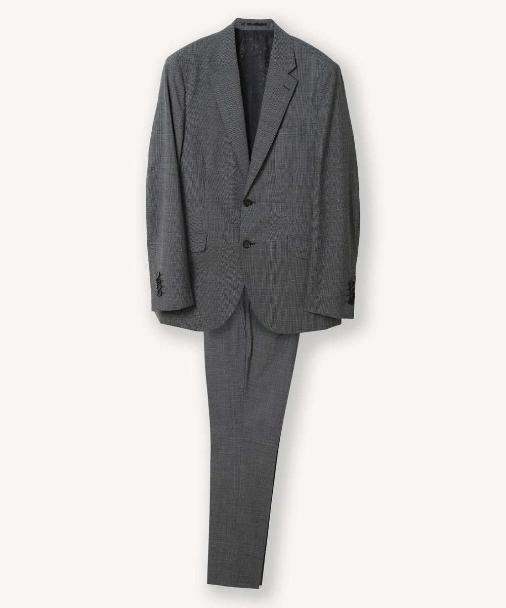 MEN'S BIGI ウールメランジ千鳥格子スーツ＜セットアップ＞ グレー