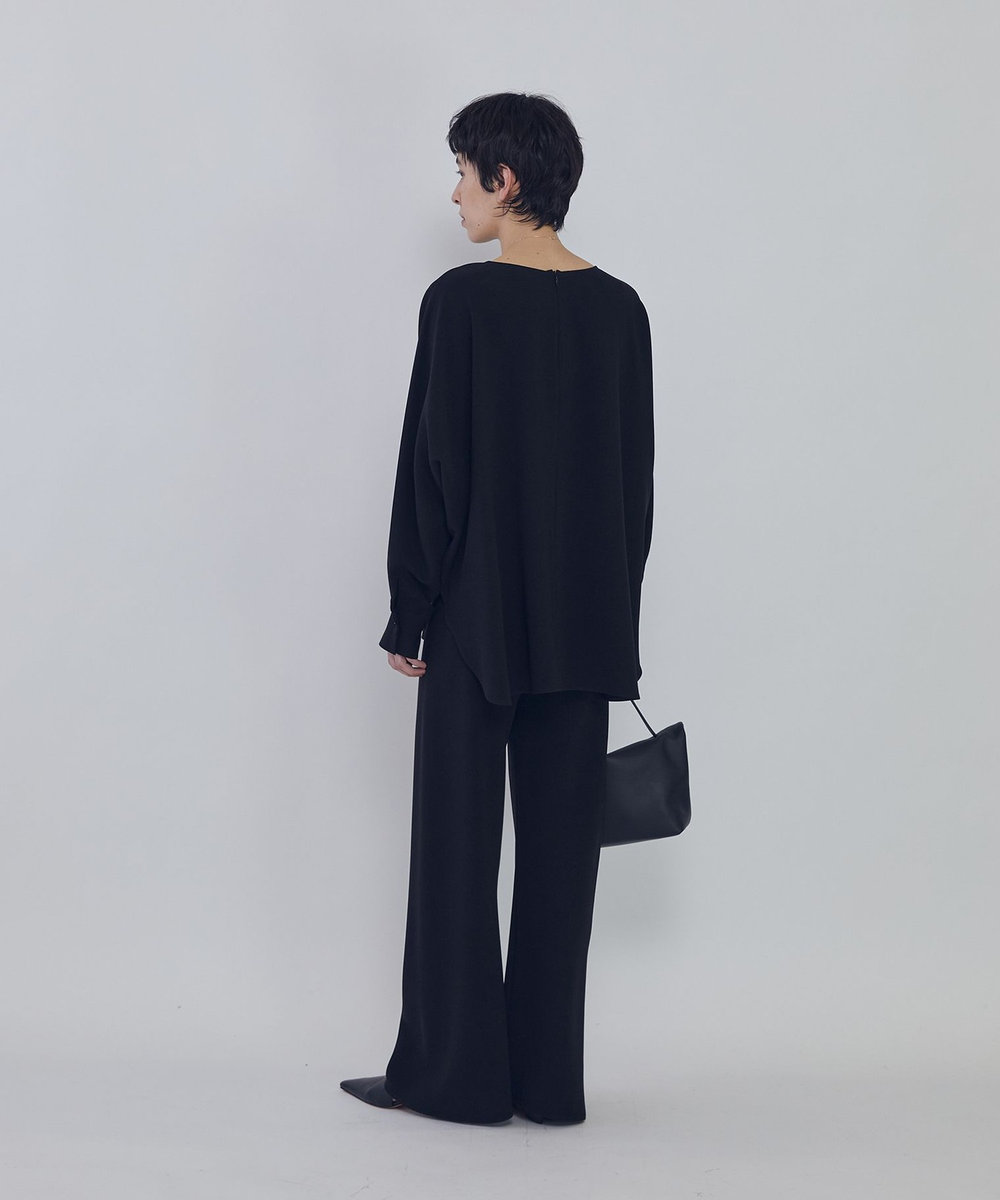1er Arrondissement ダブルクロスバイヤスパンツ ブラック