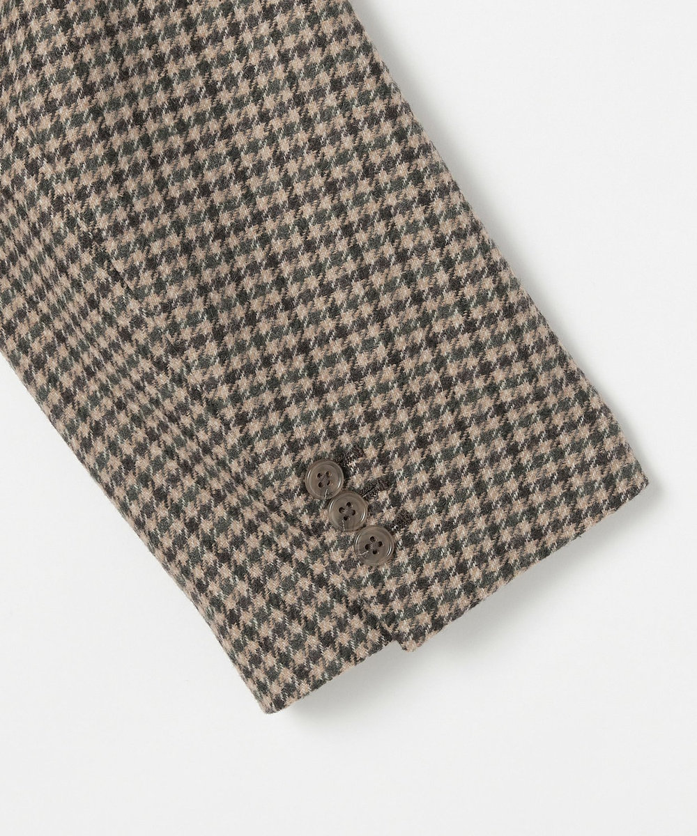1er Arrondissement ＜COUTURE D'ADAM/クチュール ド アダム＞" Italian Shepherd Check"ビッグダブルジャケット ブラウン