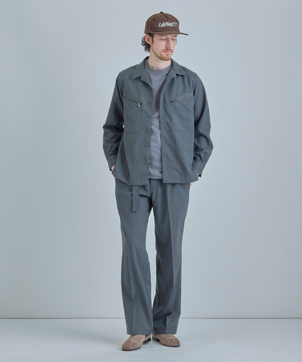 MEN'S BIGI 【CAP-TAIN/キャップテイン】別注 CAFE WEST チェーンステッチキャップ ブラウン