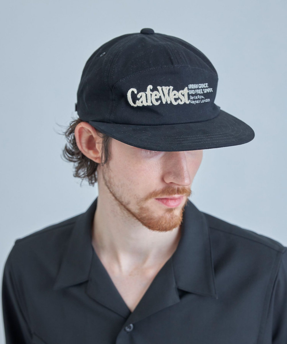 MEN'S BIGI 【CAP-TAIN/キャップテイン】別注 CAFE WEST チェーンステッチキャップ ブラック
