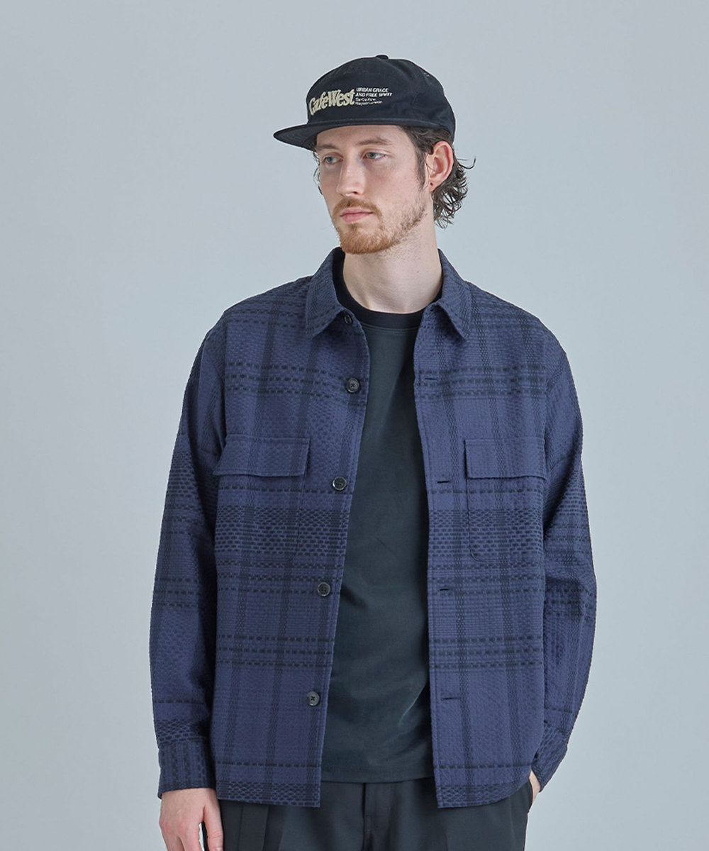 MEN'S BIGI 【CAP-TAIN/キャップテイン】別注 CAFE WEST チェーンステッチキャップ ブラック