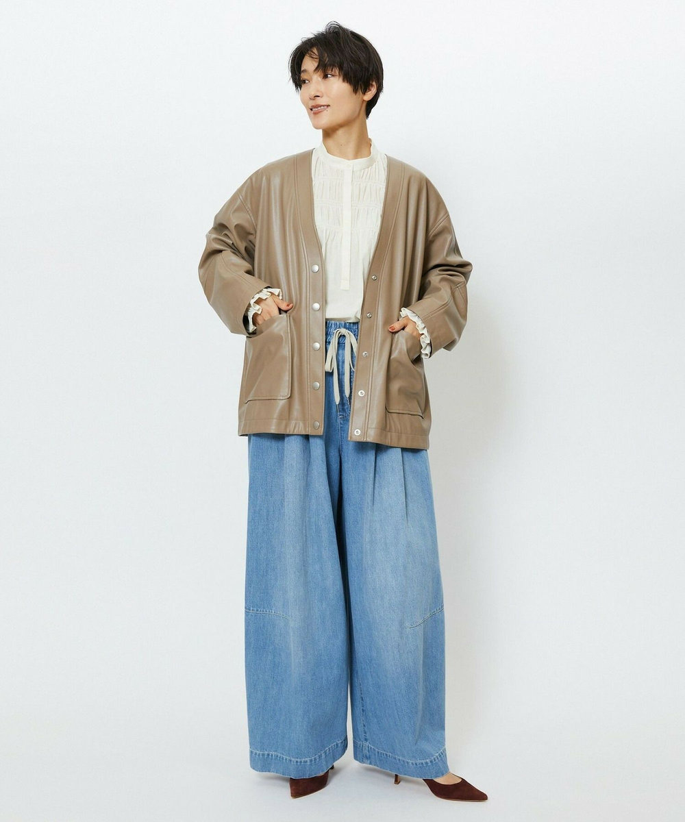 feerique feerique TRENOシャーリングブラウス オフホワイト