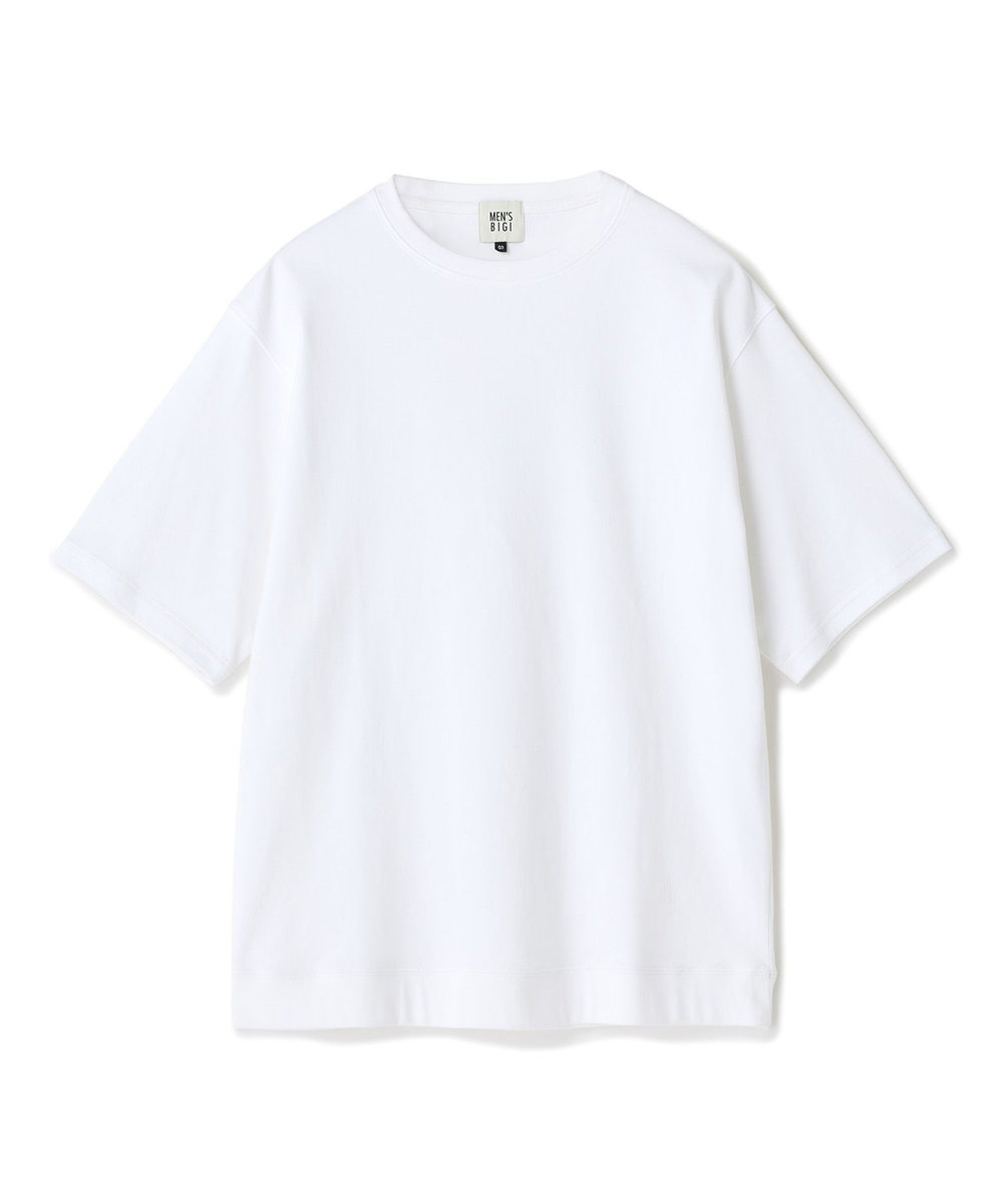 MEN'S BIGI スビンプラチナム スムースTシャツ ホワイト