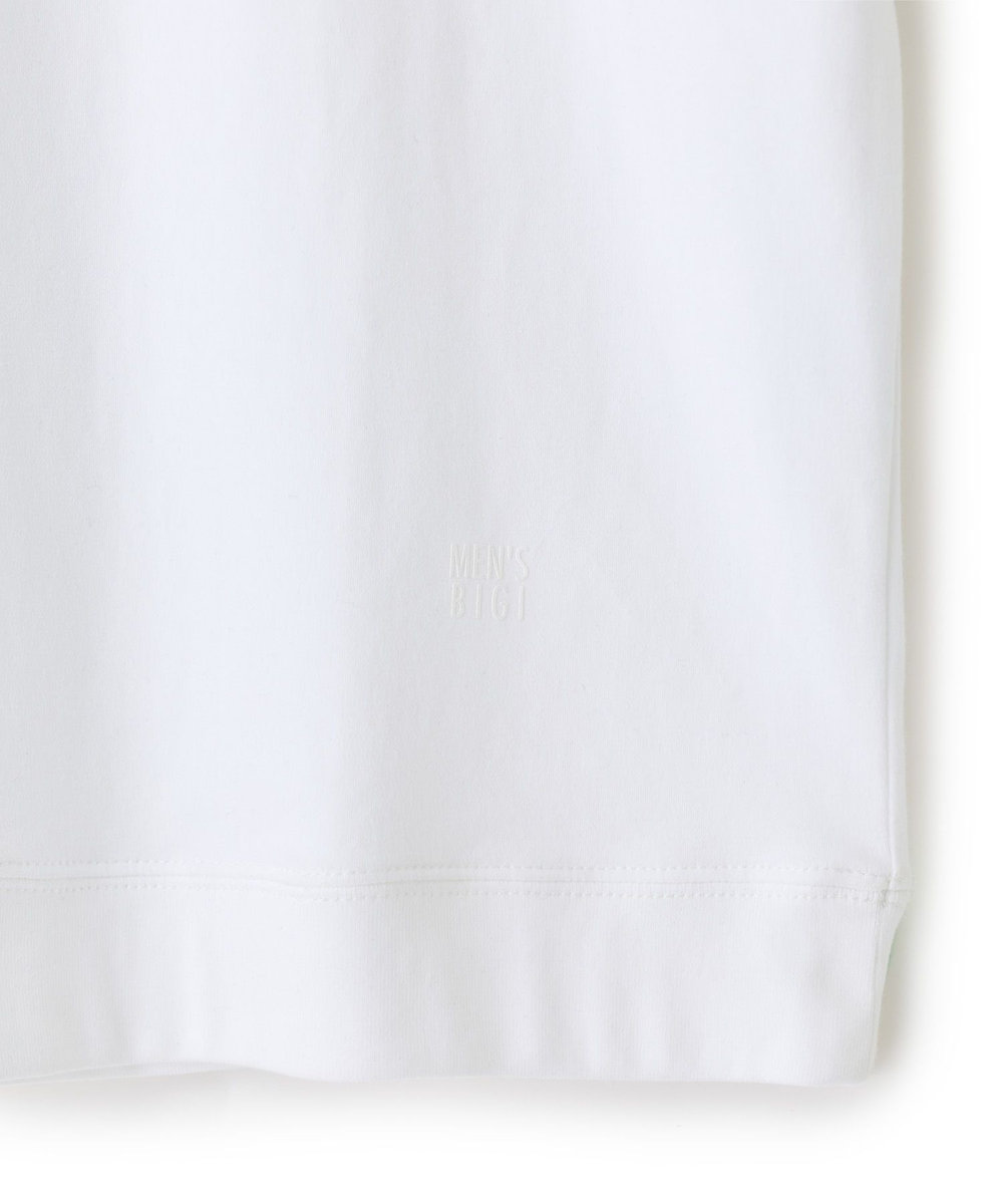 MEN'S BIGI スビンプラチナム スムースTシャツ ホワイト