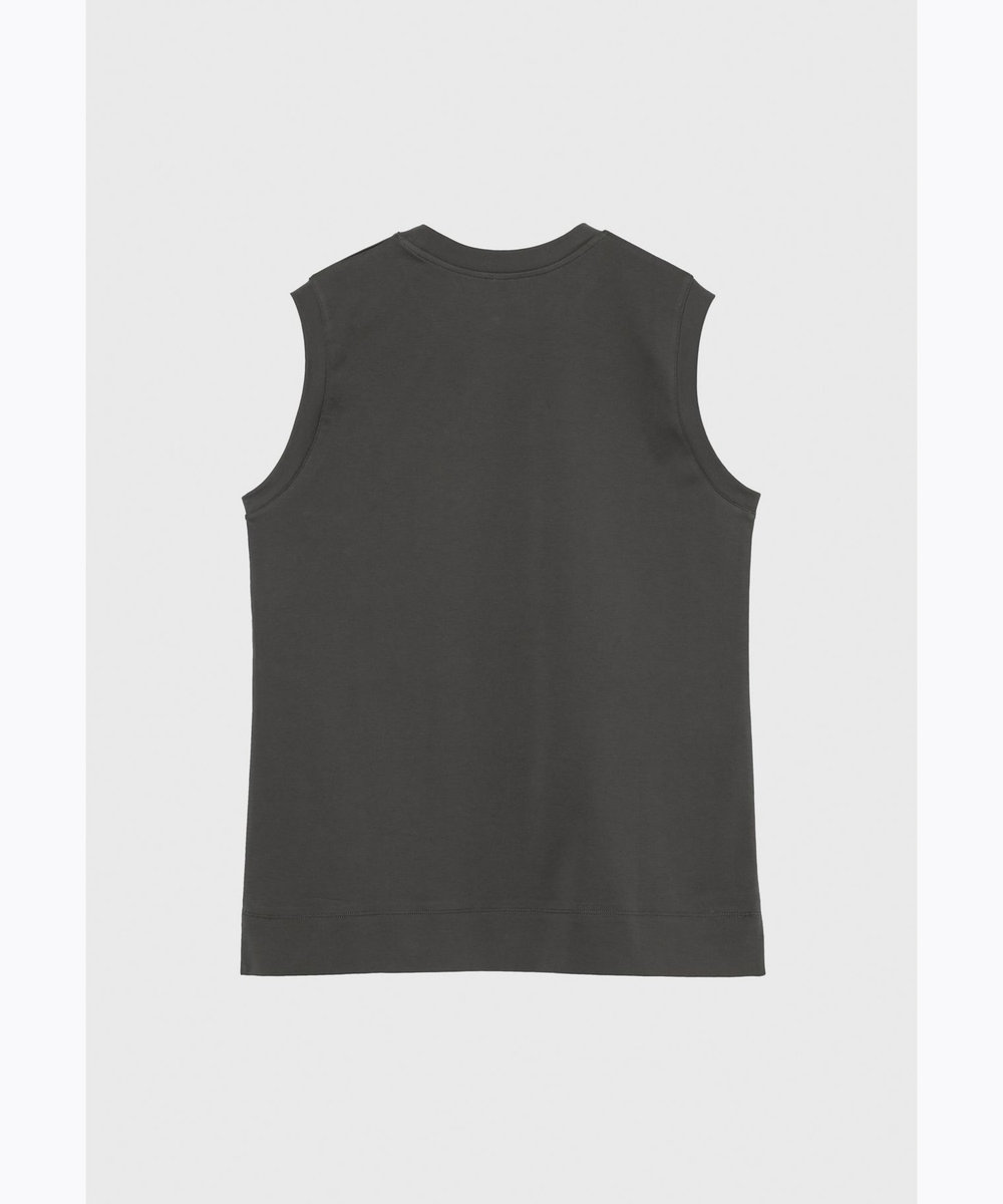 DÉPAREILLÉ SMOOTH NO SLEEVE T SHIRT / スムースノースリーブTシャツ チャコールグレー