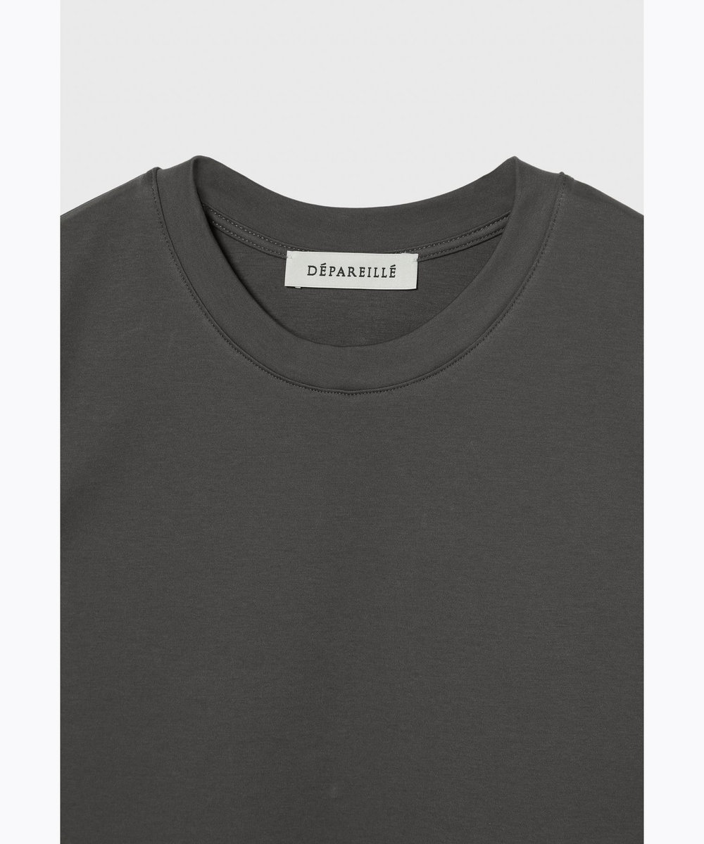 DÉPAREILLÉ SMOOTH NO SLEEVE T SHIRT / スムースノースリーブTシャツ チャコールグレー