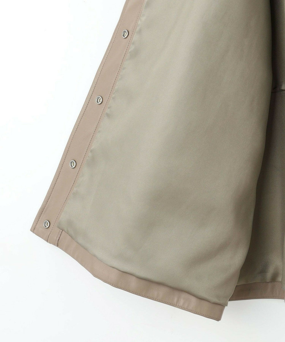 feerique Lサイズ（大きいサイズ） 【大きいサイズ】feerique フェイクレザージャケット モカ