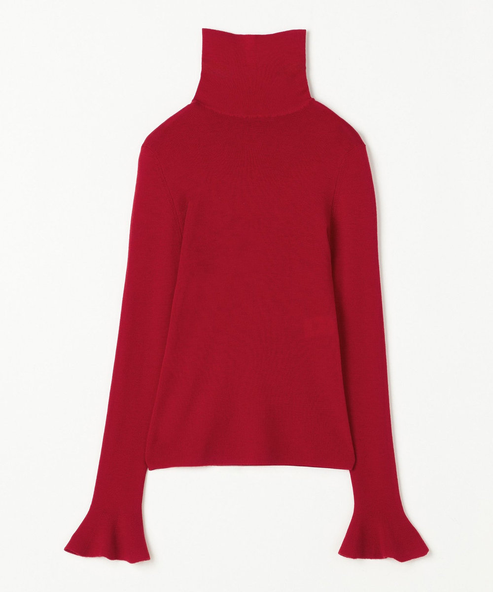 DÉPAREILLÉ HIGH GAUGE TURTLE NECK KNIT / ハイゲージタートルネックニット レッド