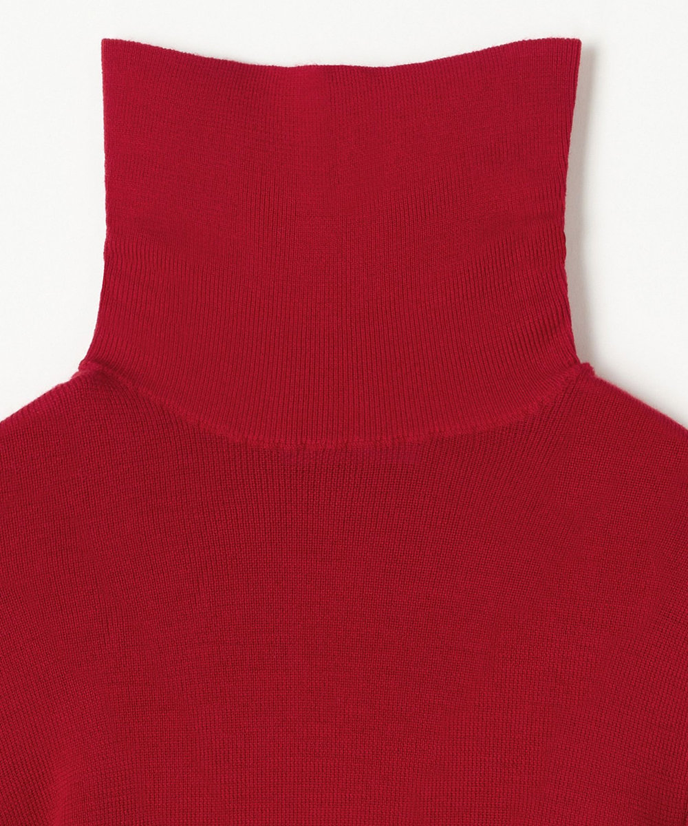 DÉPAREILLÉ HIGH GAUGE TURTLE NECK KNIT / ハイゲージタートルネックニット レッド