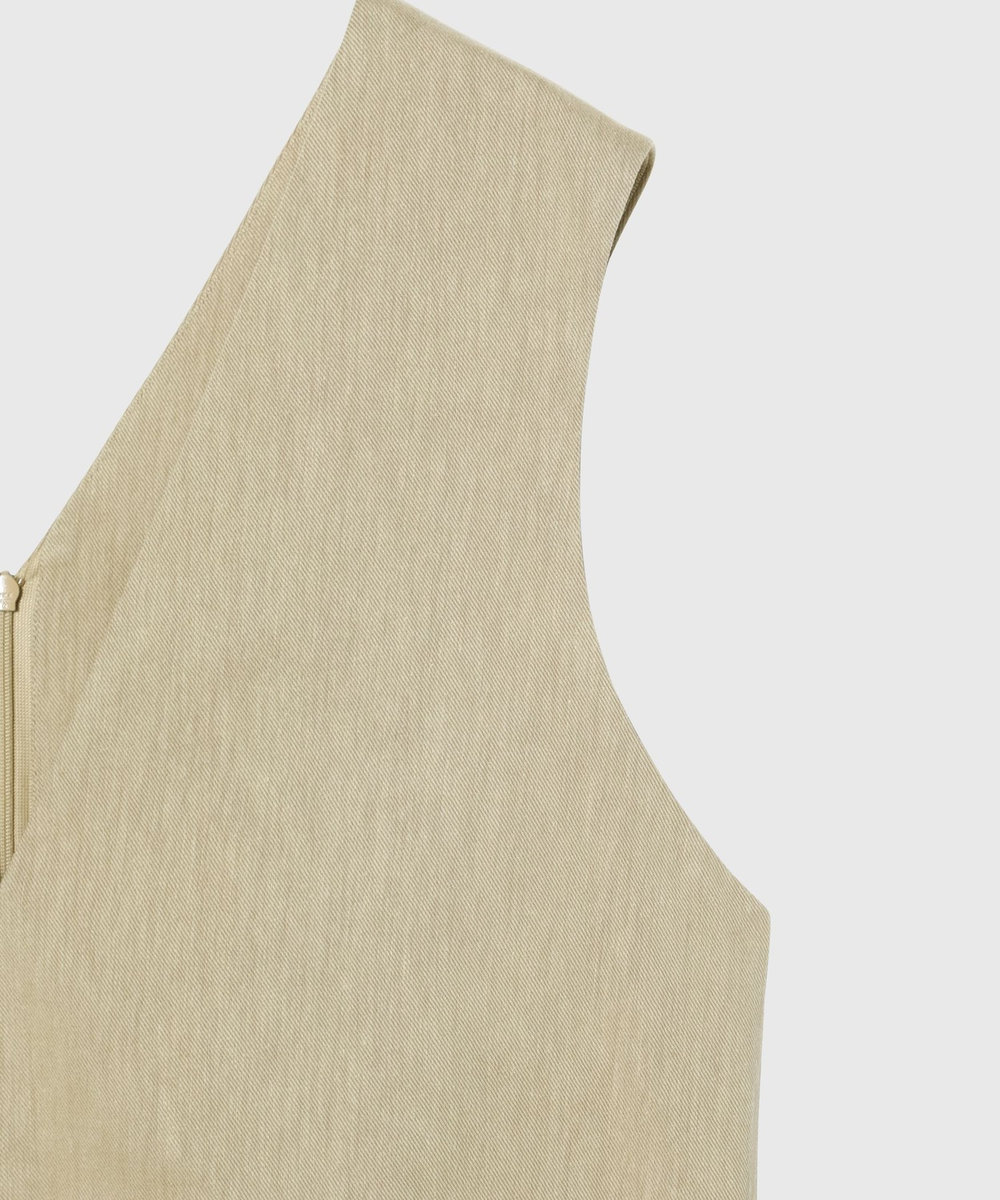 DÉPAREILLÉ VISCORSE LINEN GILET / ヴィスコースリネンジレ ベージュ
