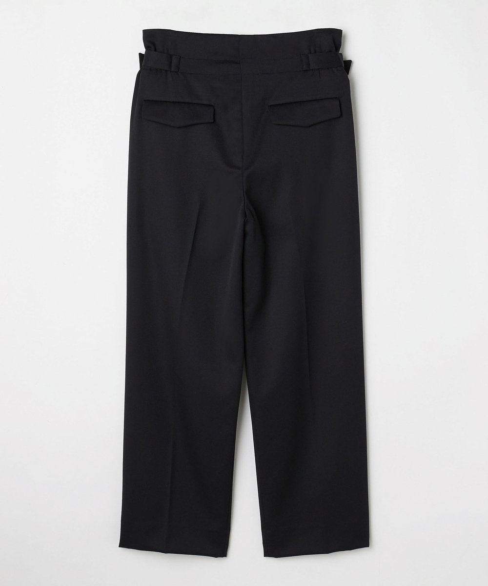 DÉPAREILLÉ WOOL GABARDINE WAIST BELT PANTS / ウールギャバジンウエストベルトパンツ ネイビー