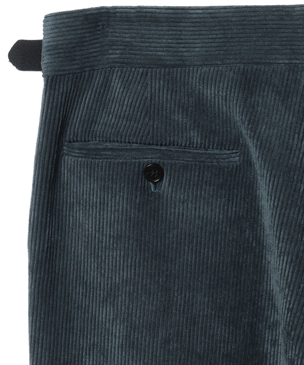 MEN'S BIGI ソフトコーデュロイストレッチパンツ モスグリーン