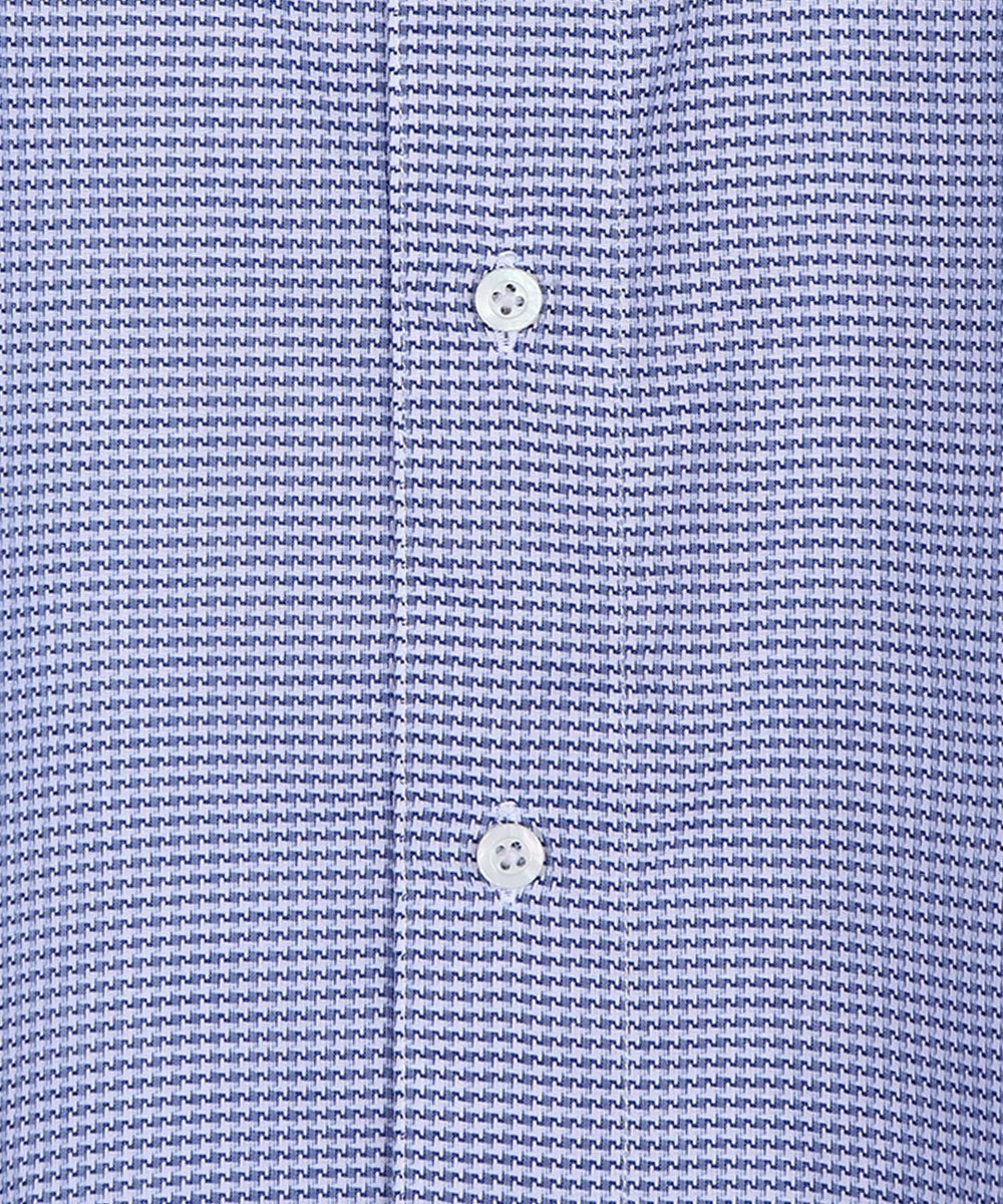 MEN'S BIGI コットンドビードレスシャツ ブルー