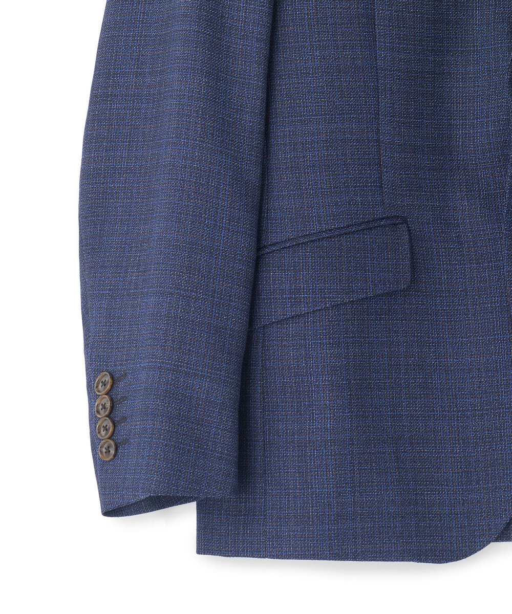 MEN'S BIGI ミックスヤーン/ホップサックテーラードジャケット ネイビー