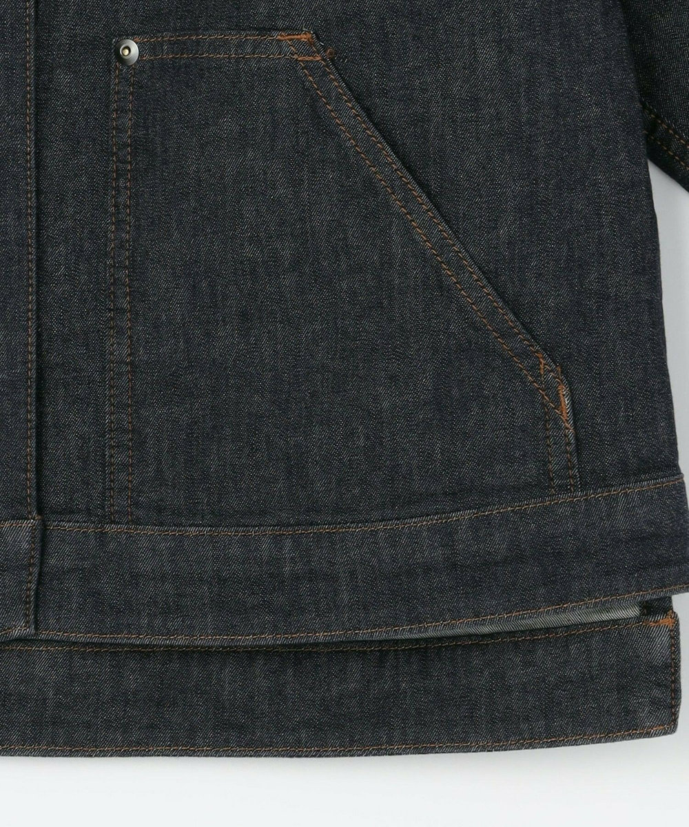 L'EQUIPE 7ozストレッチデニムジャケット インディゴブルー