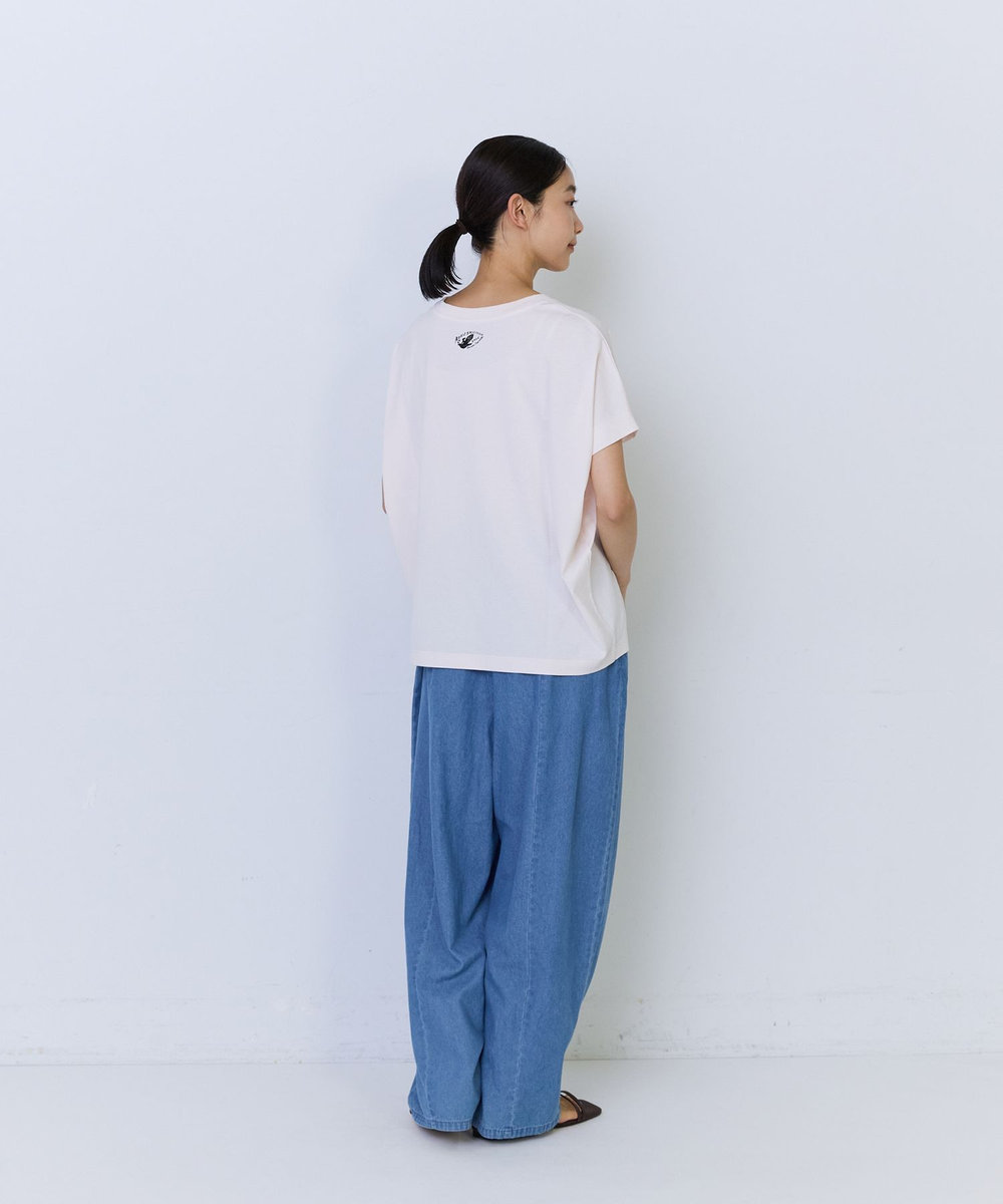 ADIEU TRISTESSE 【6月お気に入り登録ブランド内1位】杉本さなえさん コラボフレンチスリーブTシャツ ピンク