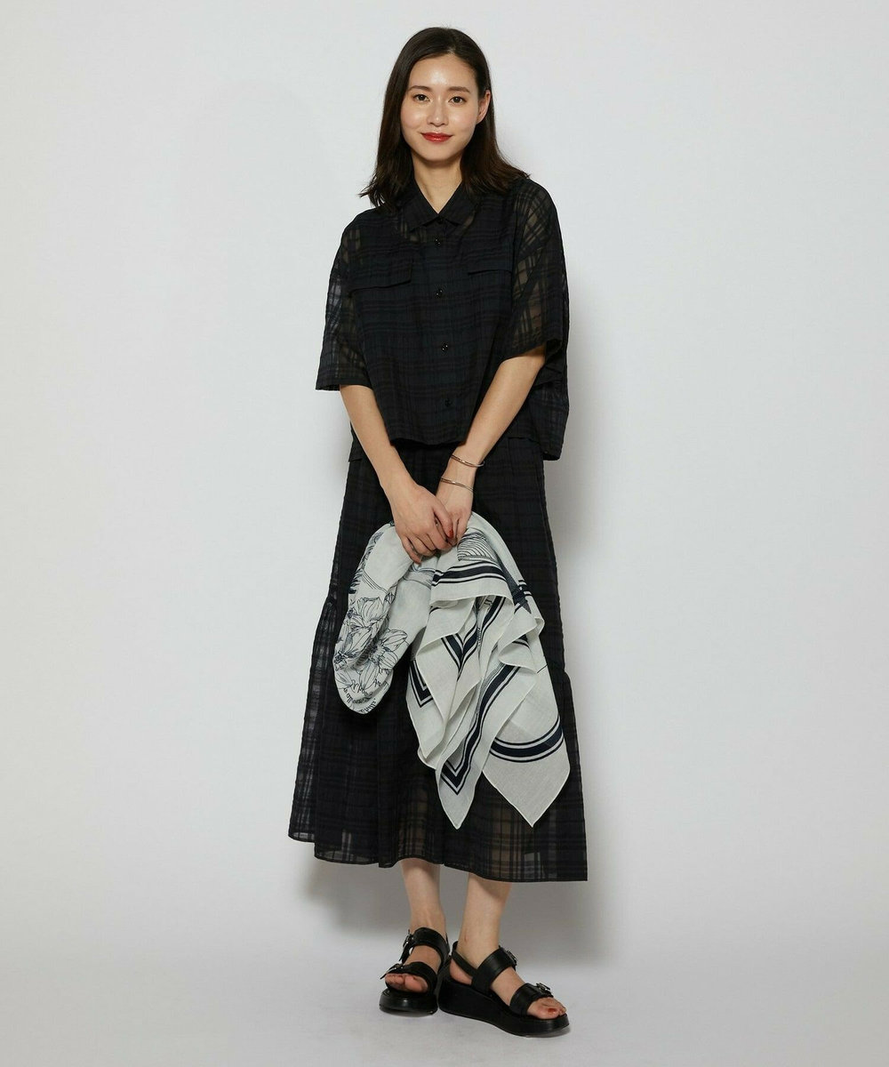 L'EQUIPE ［eclat 2026年5月号掲載商品］manipuri カラー別注ストール ホワイト