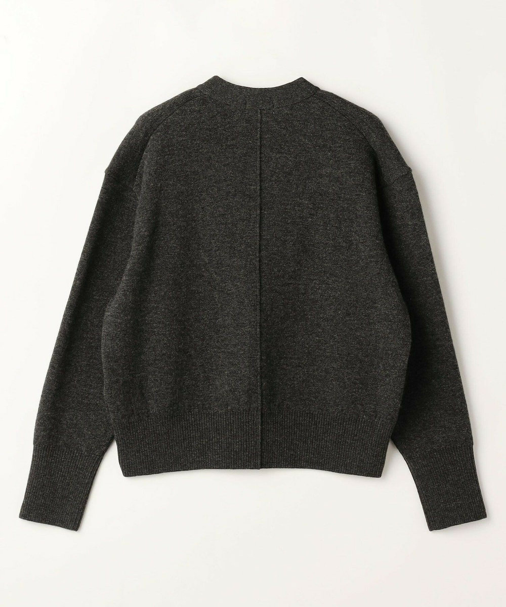 MOGA WOOLEN×AMOSSA Vネック配色カーディガン グレー系その他