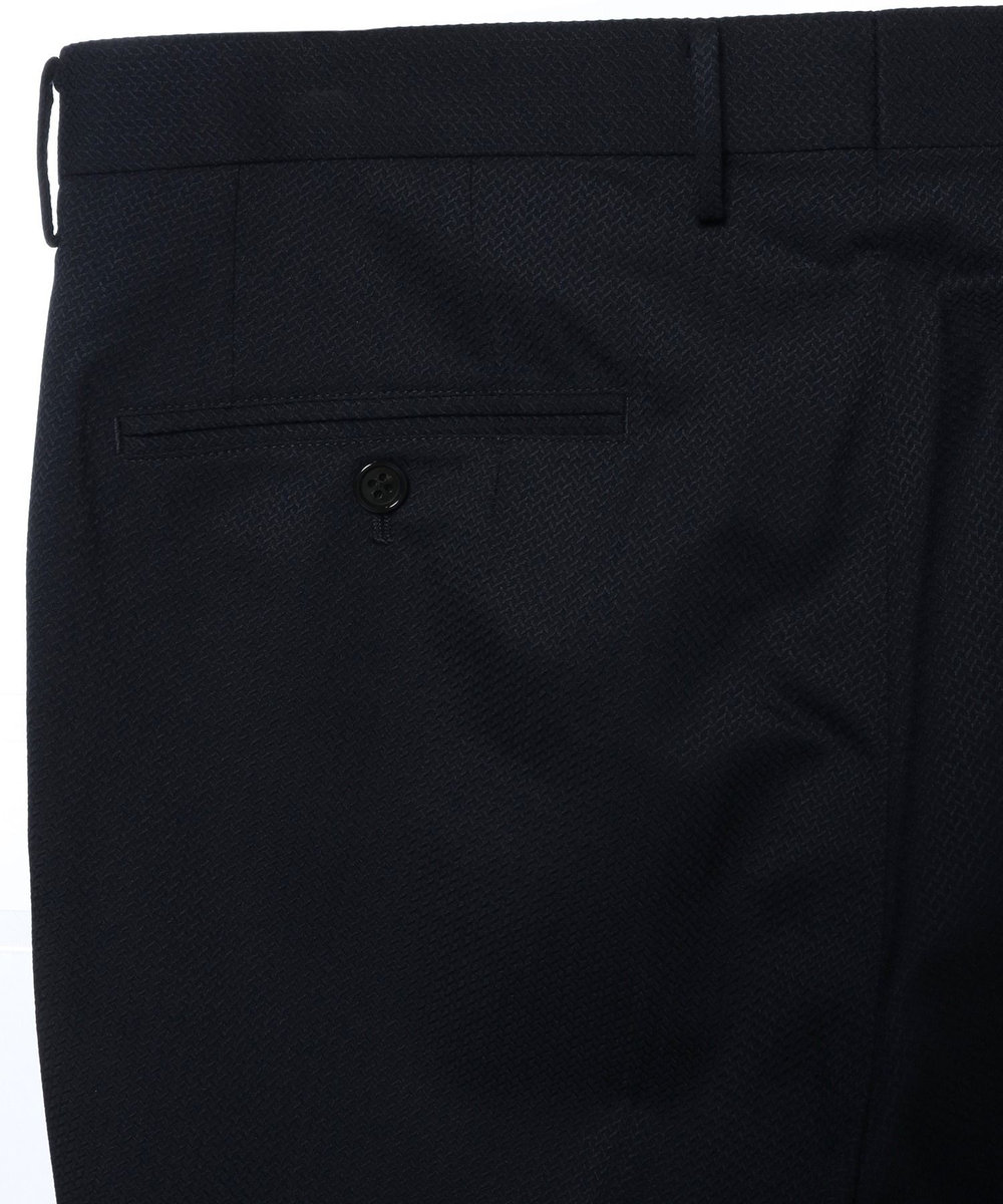 MEN'S BIGI シェブロンジャカードスーツセットアップ＜同素材ベストあり＞ ネイビー