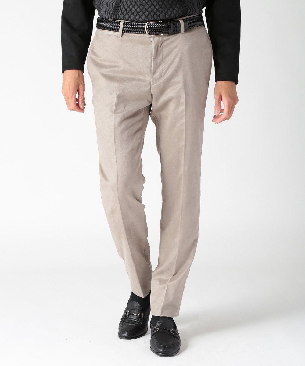 MEN'S BIGI コマスエードストレッチパンツ（セットアップ対応） グレー