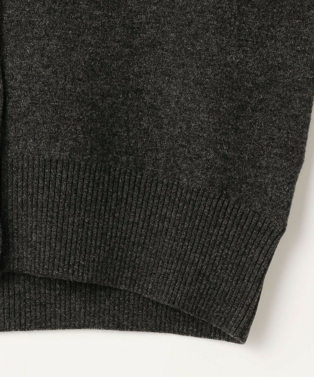 MOGA WOOLEN×AMOSSA Vネック配色カーディガン グレー系その他