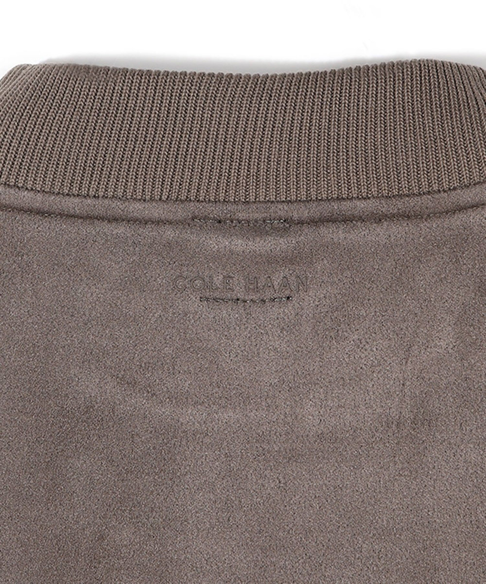 MEN'S BIGI 【COLE HAAN/コール ハーン】別注スエードタッチモックネックロングTシャツ チャコールグレー