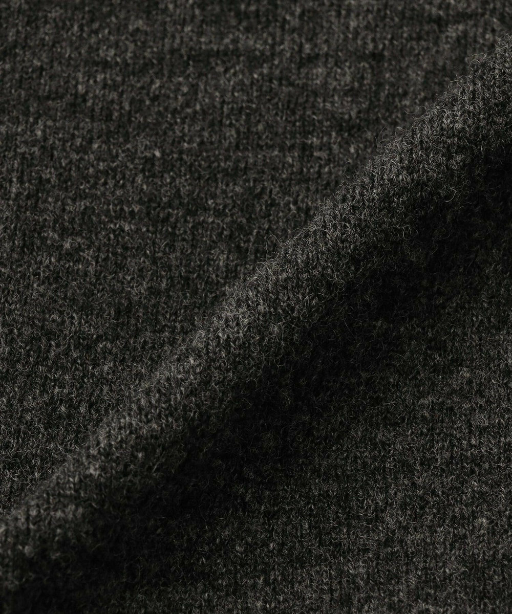 MOGA WOOLEN×AMOSSA Vネック配色カーディガン グレー系その他