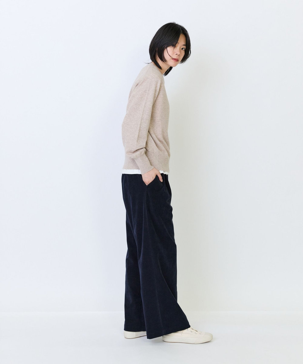 LOISIR 《塩川いづみさんコラボ》ウールインターシャプルオーバー ベージュ