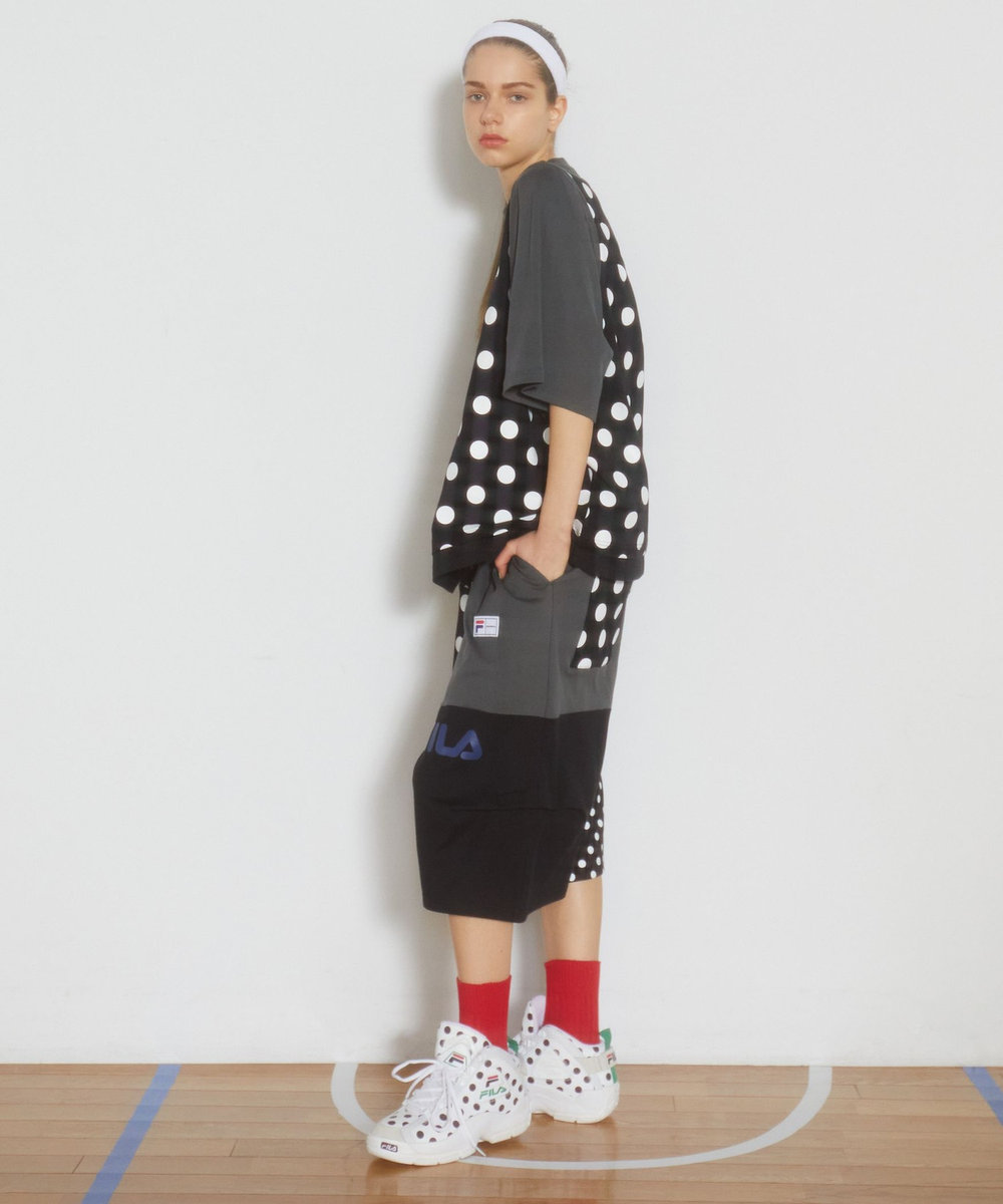 FRAPBOIS FILA×FRAPBOISカットソーセットアップ パンツ ブラック系その他