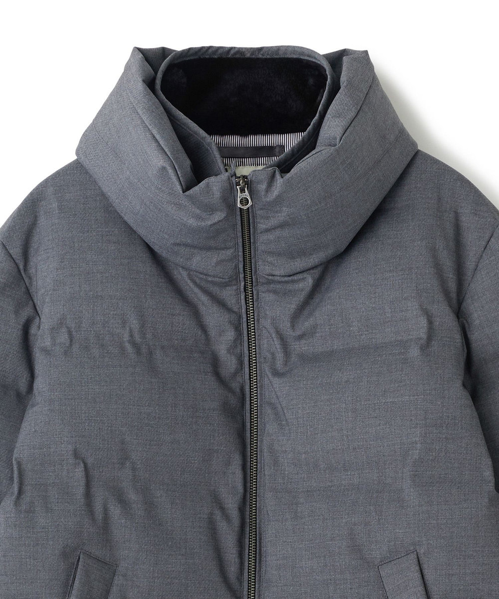 MEN'S BIGI シームレスダウンブルゾン チャコールグレー