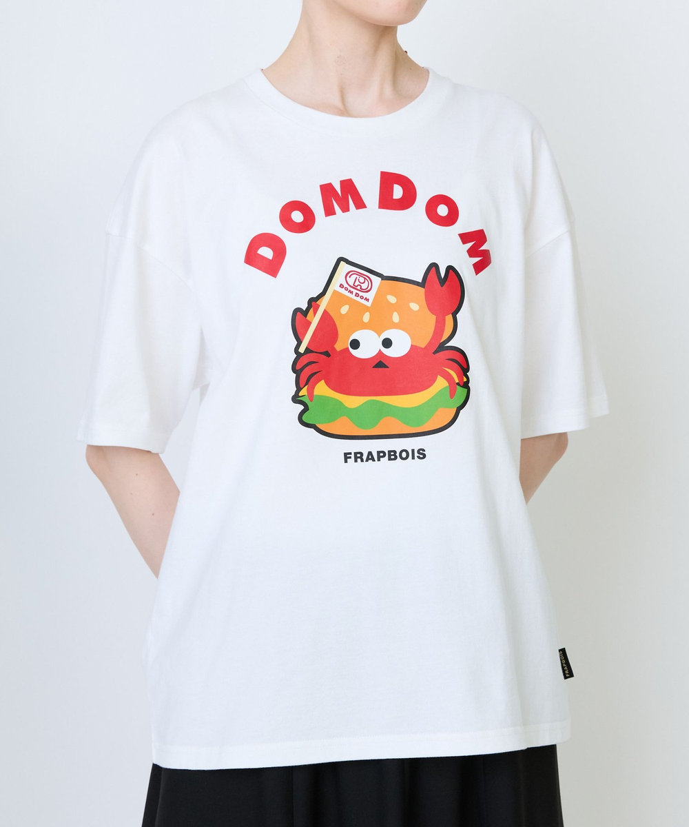 FRAPBOIS 《DOMDOMコラボ》バーガーTシャツ ホワイト