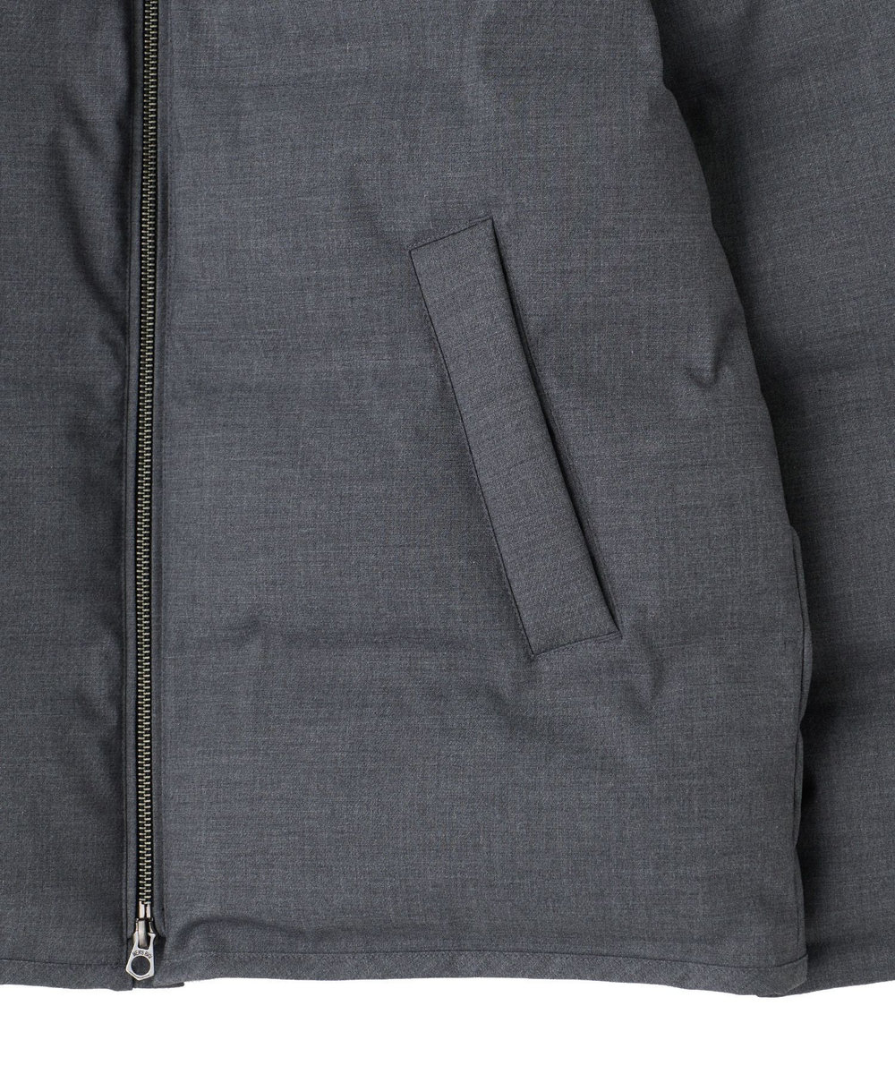 MEN'S BIGI シームレスダウンブルゾン チャコールグレー
