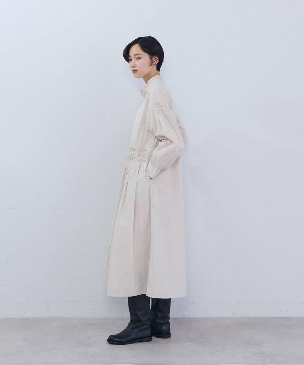 ADIEU TRISTESSE インドポプリンワンピース アイボリー