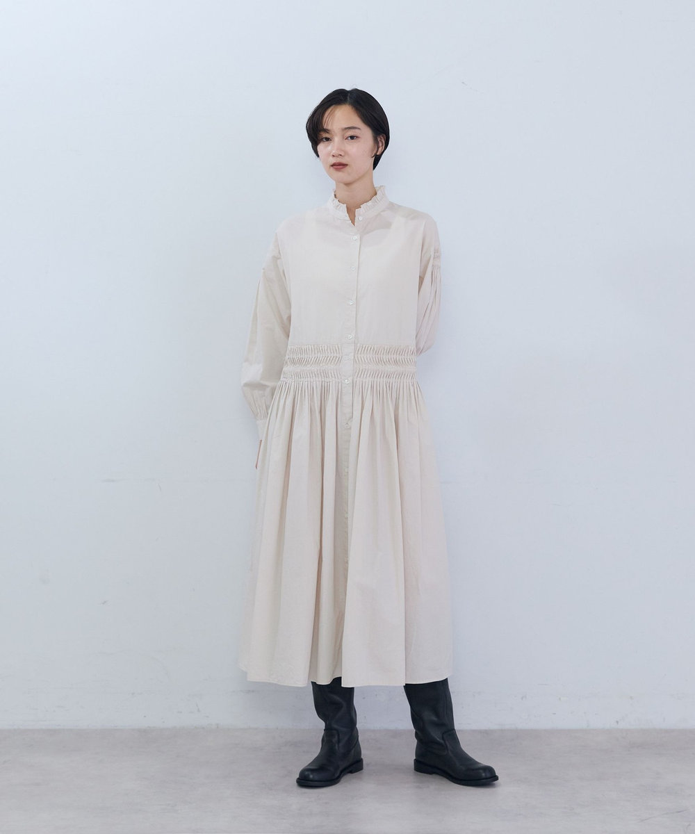 ADIEU TRISTESSE インドポプリンワンピース アイボリー