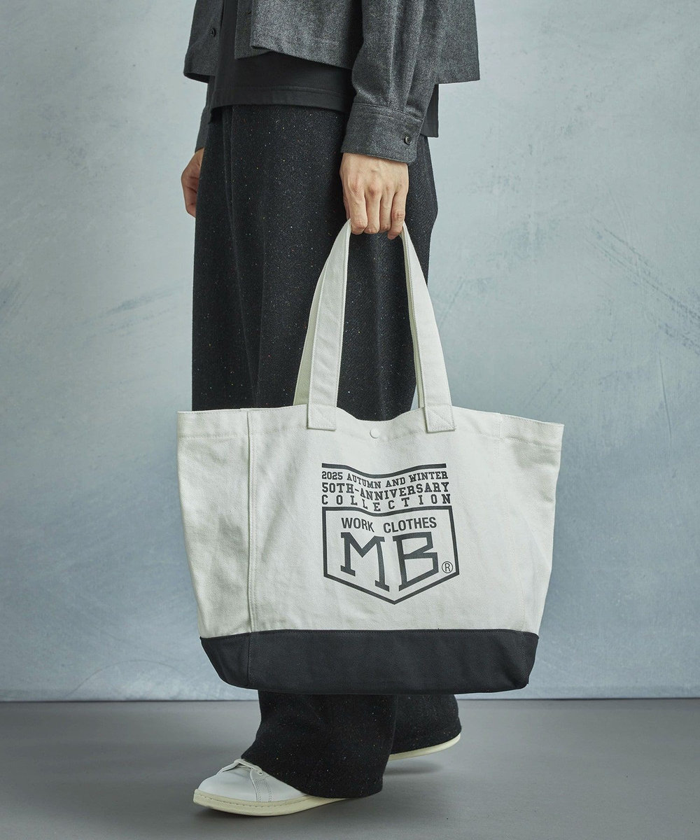 MEN'S BIGI 【50th Anniv . 菊池武夫】LOGO TOTE ホワイト系その他