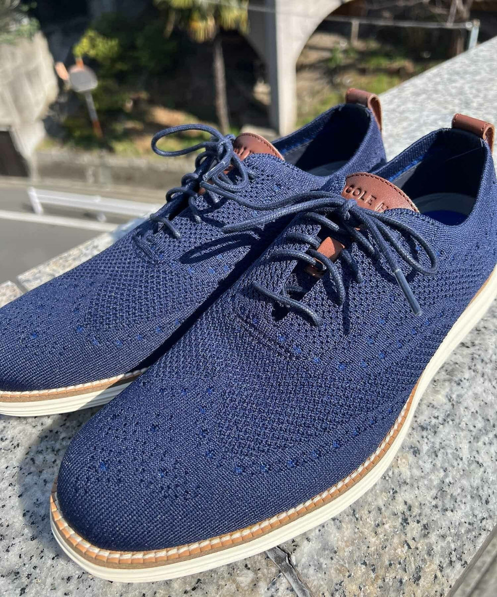 UNION STATION 【COLE HAAN/コールハーン】ORIGINALGRAND STITCHLITE WINGTIP Oxford ネイビー