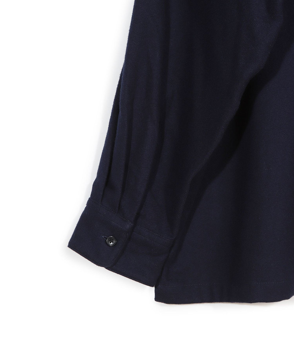 MEN'S BIGI 【50th Anniv . 菊池武夫】COTTON FLANNEL SHIRTS ネイビー