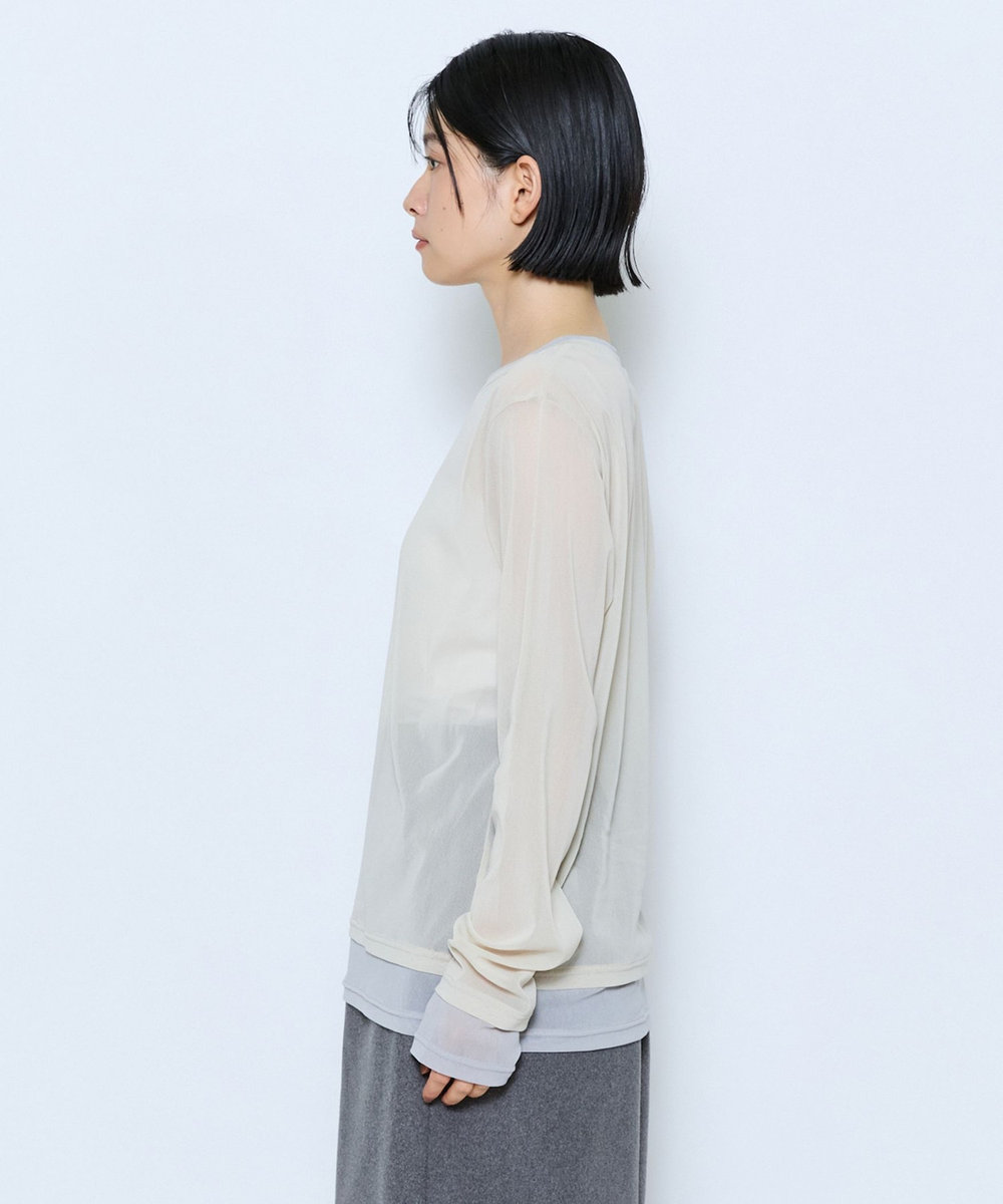 feerique feerique チュールメッシュ配色インナー ベージュ系その他